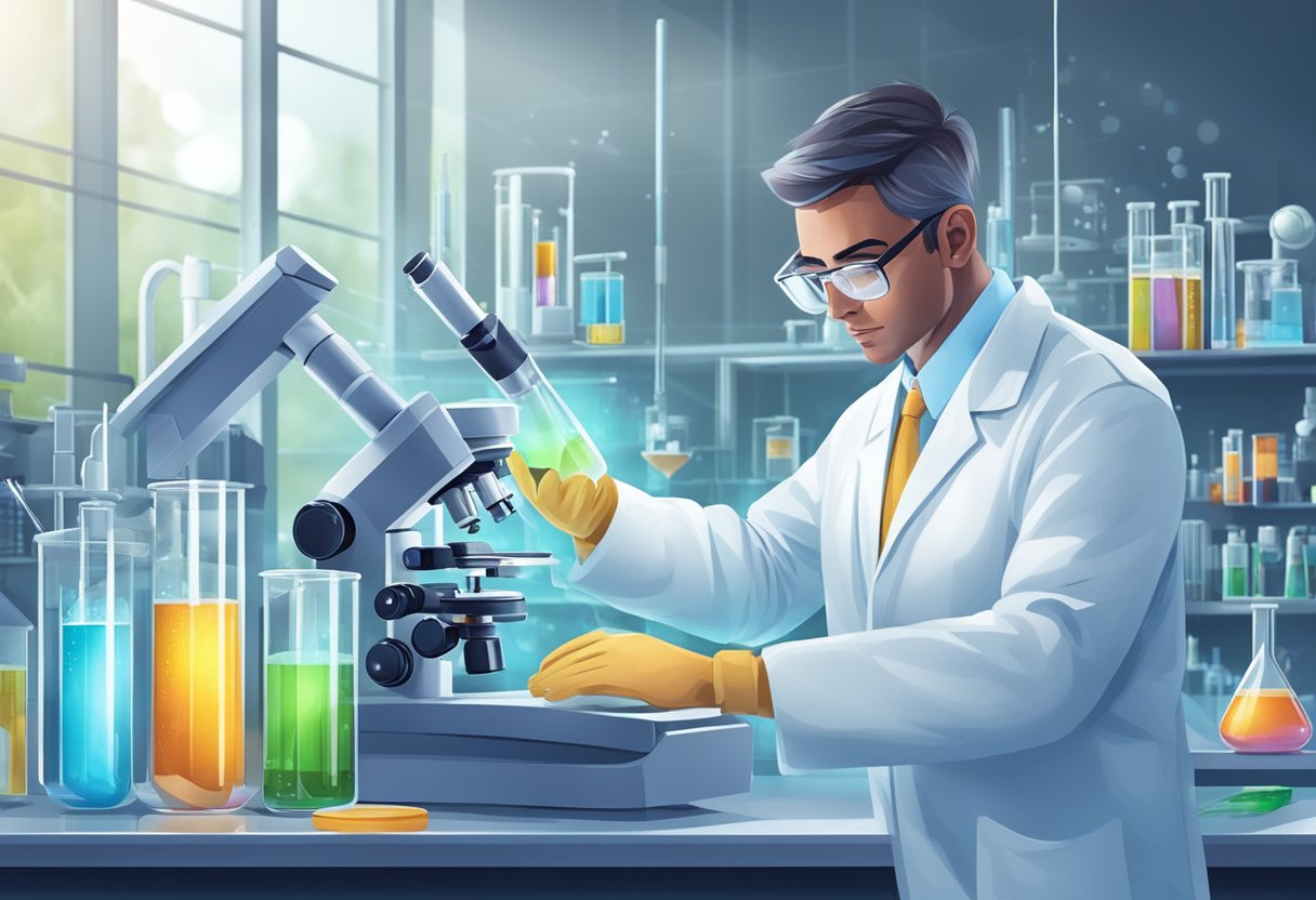 Resource Development - Strategies for Sustainable Growth Resource Development,resources LearningMole Resource Development - A scientist working in a modern laboratory, surrounded by high-tech equipment and conducting experiments to develop new resources and innovative technologies