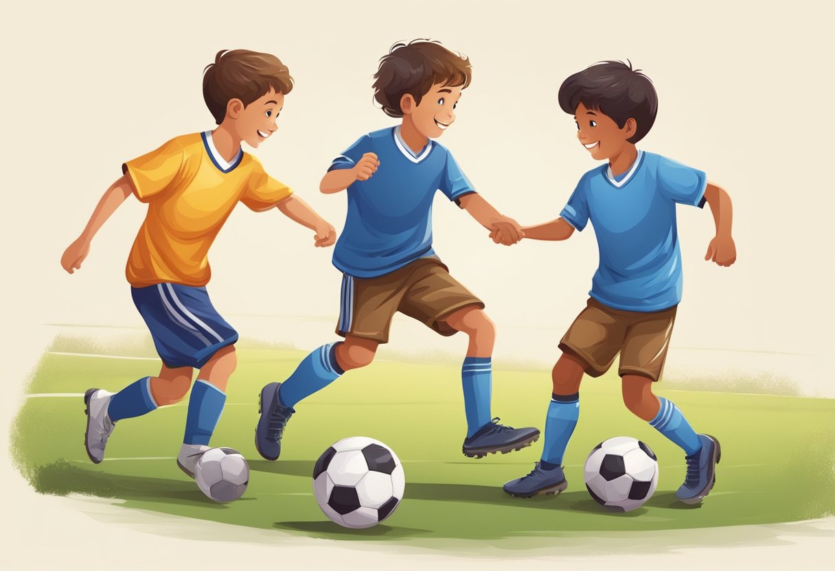 Football Quotes for Kids: Inspiring Sayings to Motivate Young Players Football Quotes,player,sport LearningMole Children playing football, shaking hands after the game, smiling and showing good sportsmanship