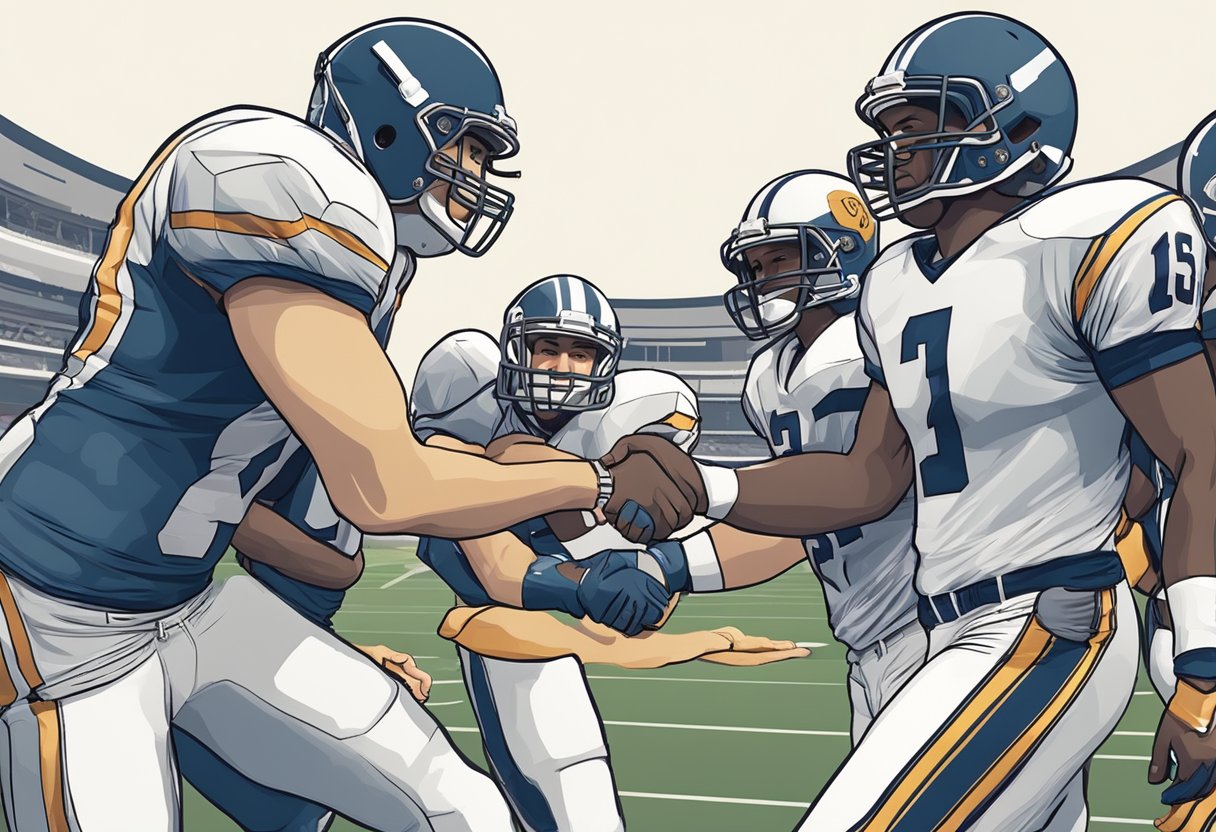 Sportsmanship Quotes: Inspiring Fair Play and Respect in Sport Sportsmanship Quotes,sports LearningMole A group of athletes shaking hands and exchanging pats on the back after a game, displaying good sportsmanship