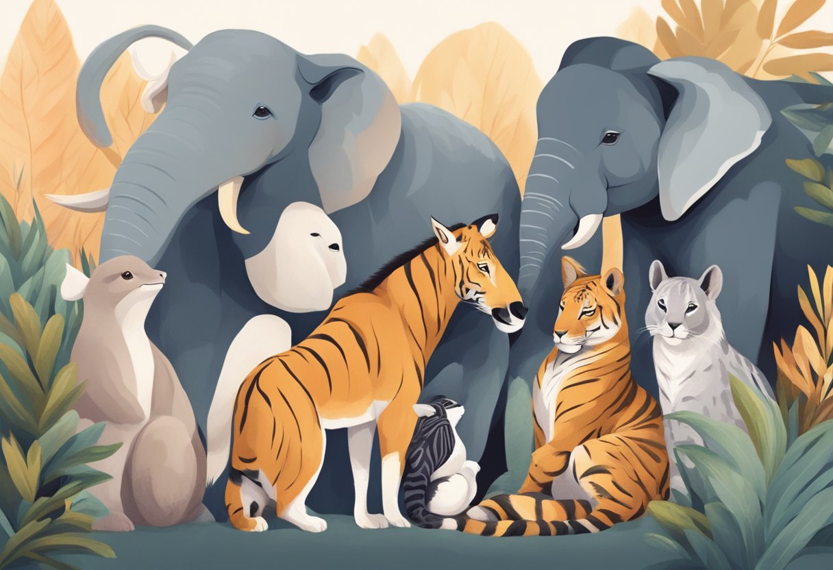 Short Inspirational Quotes for Kids: Empowering Young Minds Short inspirational quotes,quote,power LearningMole A group of diverse animals comforting one another with gentle gestures and warm expressions