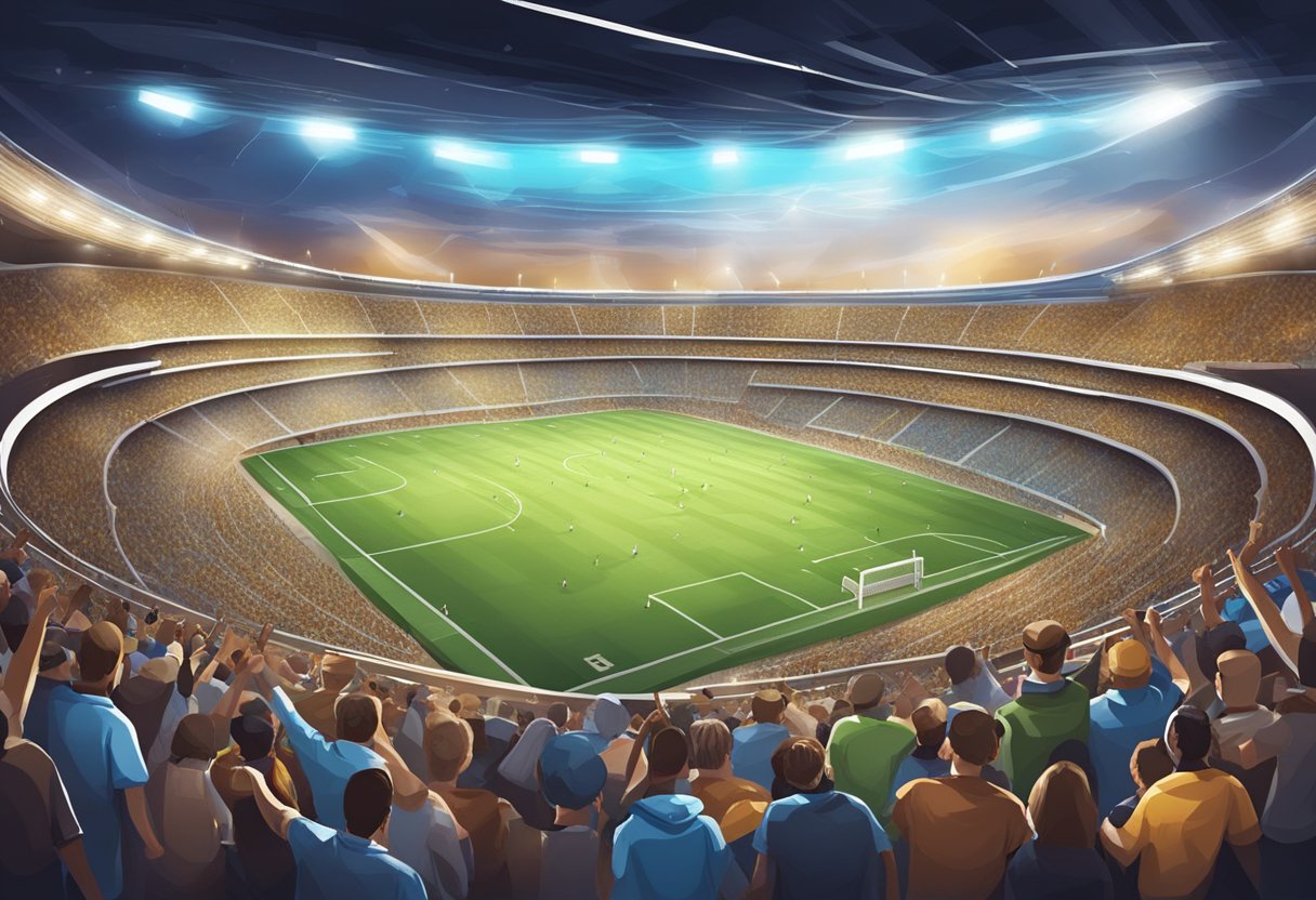 Game Day Quotes: Inspiring Words for Sports Enthusiasts game day,quote,sports LearningMole A stadium filled with cheering fans, banners waving, and players in action on the field