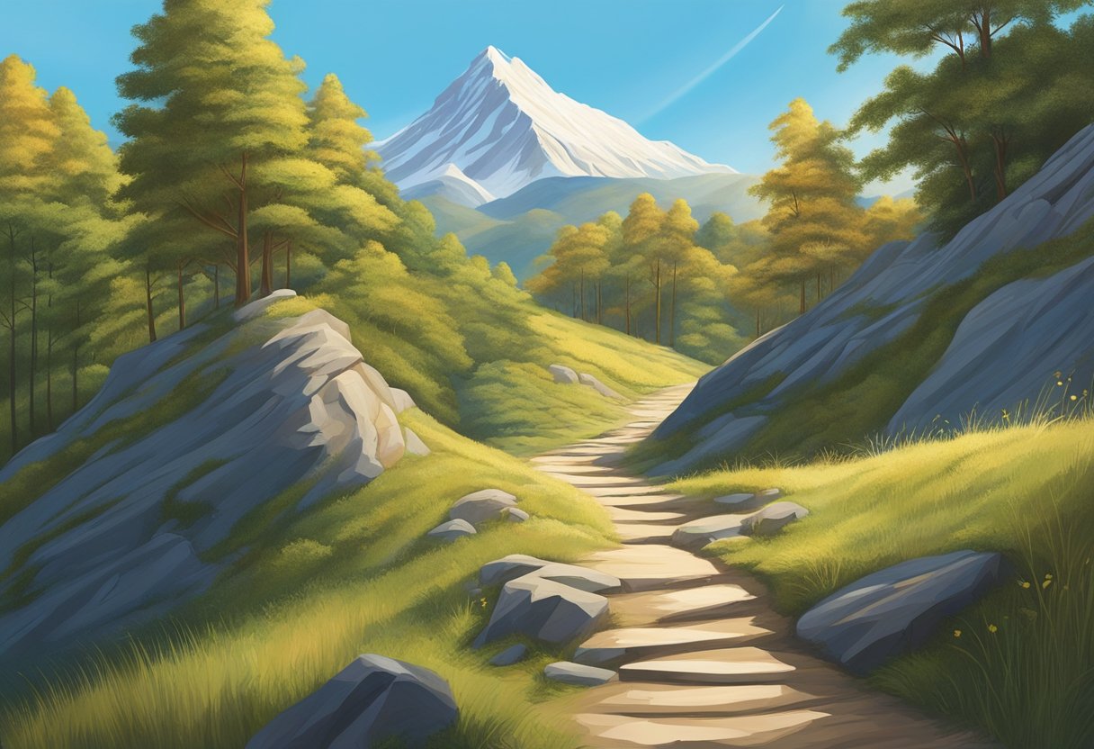 Inspirational Message: Daily Quotes to Uplift Your Spirits inspirational message,challenge,child,message,work LearningMole A winding path leading up a sunlit mountain, with a clear blue sky and a single, towering peak in the distance
