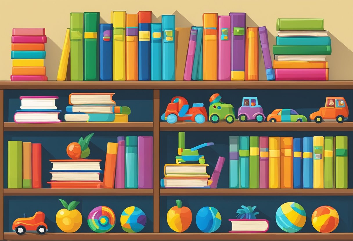 Preschool Quotes: Inspiring Words for Little Learners Preschool quotes,children LearningMole A group of colorful preschool toys and books arranged neatly on a shelf, with a sign reading "Frequently Asked Questions" above them