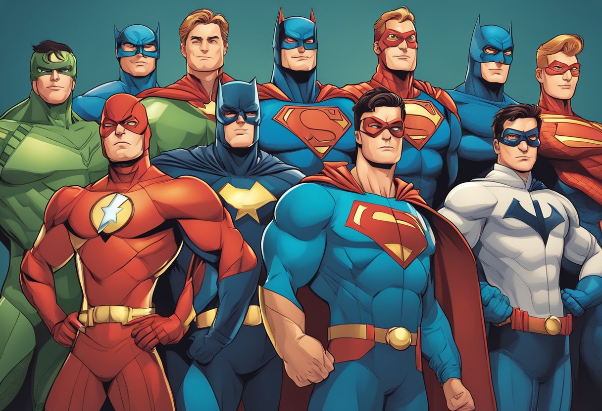 Superhero Quotes for Kids: Inspiring Words for Young Heroes Superhero Quotes,hero LearningMole A group of superheroes standing together, each striking a powerful and confident pose, ready to inspire kids with their memorable quotes