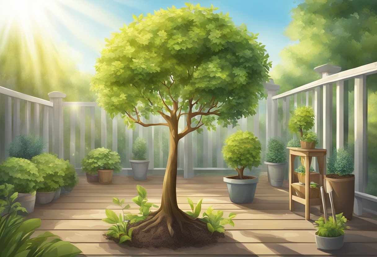 Responsibility Quotes for Kids: Instilling Values Early On Responsibility Quotes,Responsibility LearningMole A young tree growing tall in a garden, surrounded by nurturing tools and sunlight