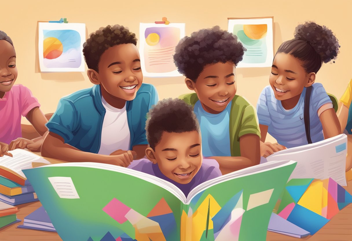 Success Quotes for Kids: Inspiring Words to Motivate Young Minds success quotes,children LearningMole A group of diverse children reading inspirational quotes on a colorful poster board