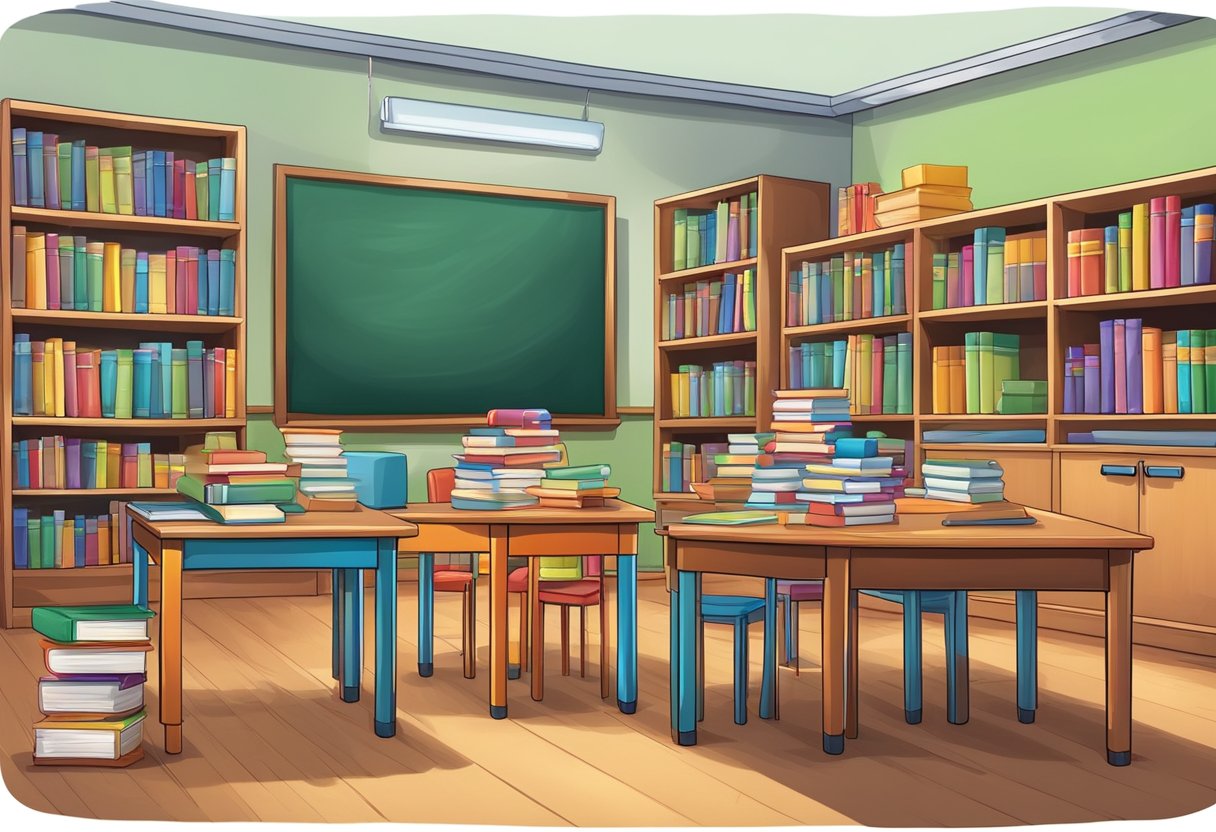 Teacher’s Toolkit: Essential Resources to Enhance Classroom Experience Teacher’s Toolkit,teacher,classroom,tool LearningMole A colorful classroom with books, posters, and educational materials neatly organized on shelves and desks, with a chalkboard or whiteboard in the background