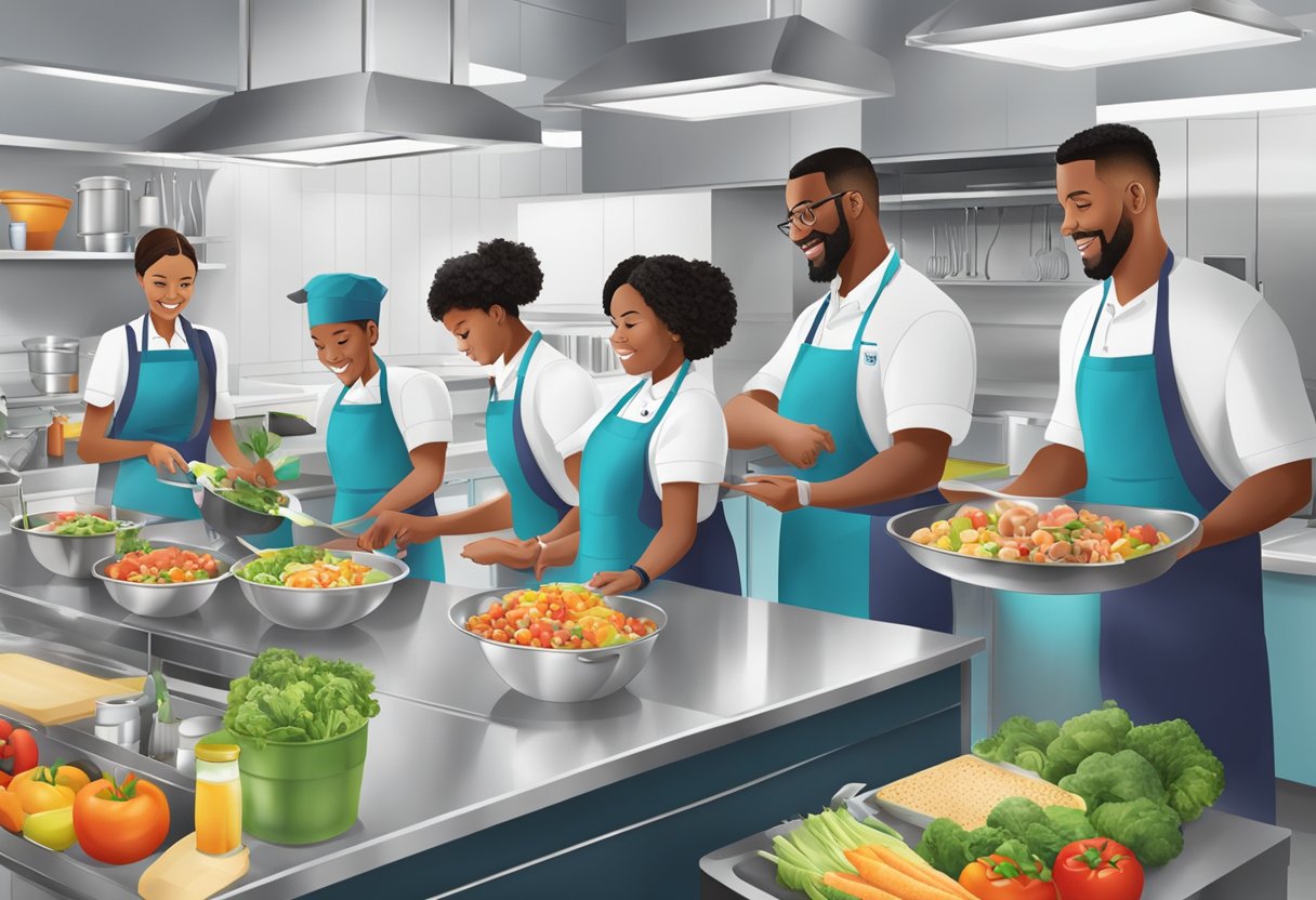 Professional Standards Guide: Navigating Ethical Conduct in Business professional standards,professional LearningMole Professional Standards Guide: A group of school nutrition professionals working in a kitchen, preparing and serving healthy meals to students