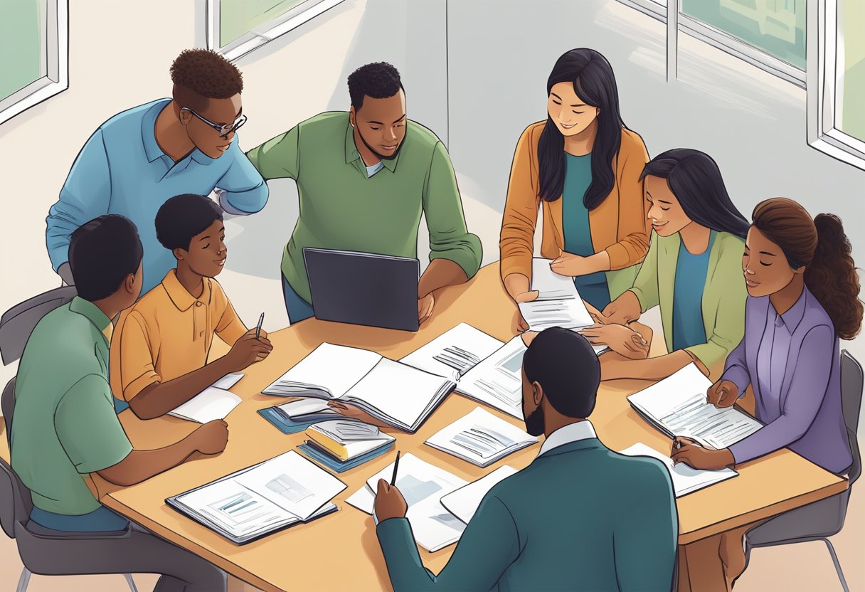 Professional Standards Guide: Navigating Ethical Conduct in Business professional standards,professional LearningMole Professional Standards Guide: A group of diverse individuals gather around a professional standards guide, sharing ideas and collaborating in a school setting