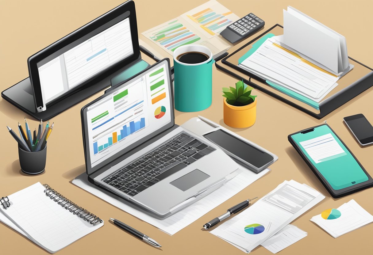 Communication Policy Guide: Crafting Effective Workplace Strategies communication policy,internal communication,external LearningMole Communication Policy Guide: A desk with a laptop, smartphone, pen, and paper. A bulletin board with communication policy guidelines