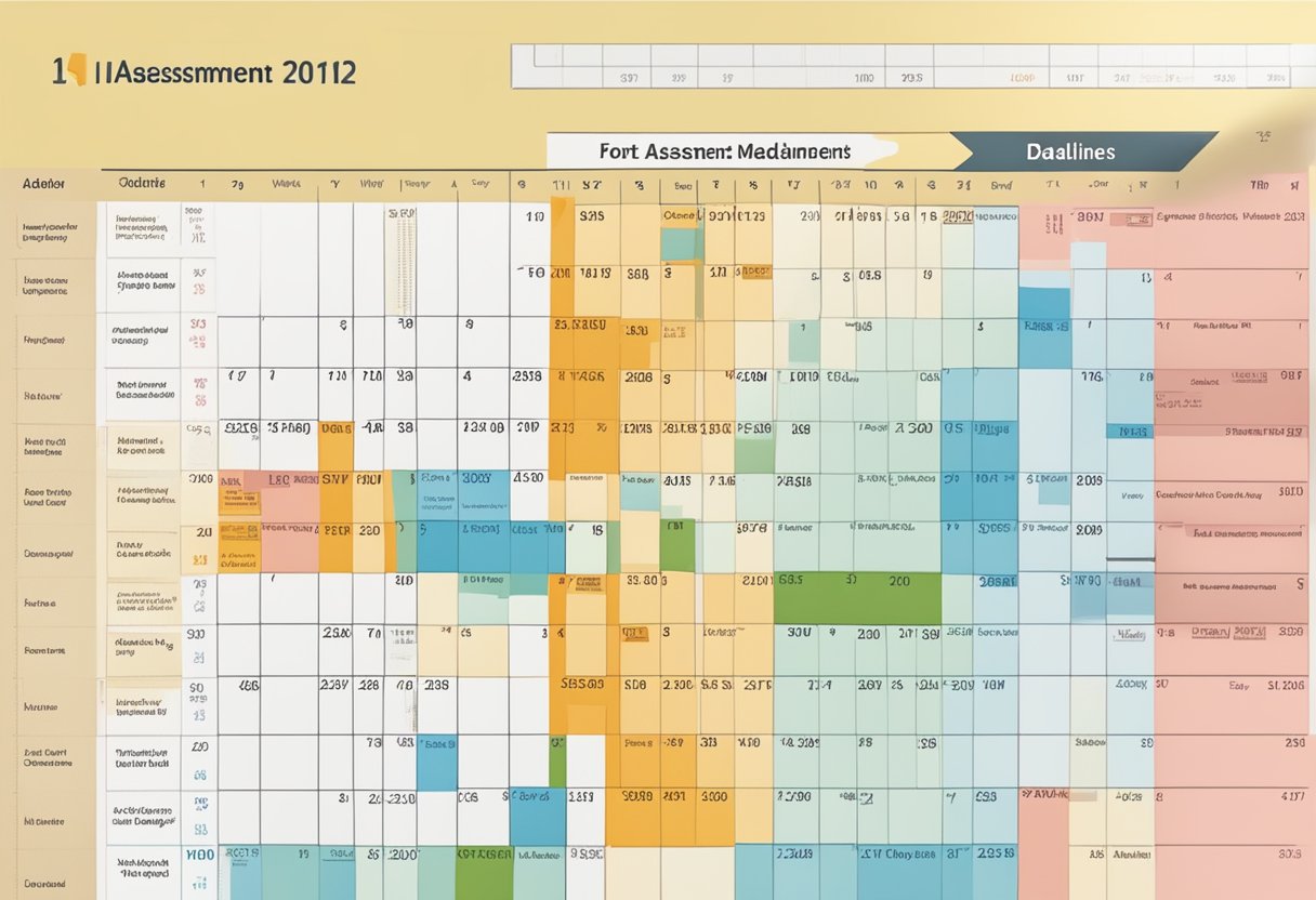 Assessment Calendar: Optimising Your Study Schedule for Academic Success assessment calendar,assessments LearningMole Assessment Calendar: A calendar with labeled assessment dates and deadlines