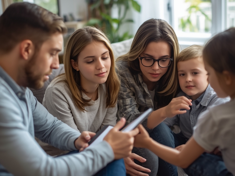 Money and Relationships: Teaching Children Financial Compatibility for Healthier Futures Money and Relationships LearningMole Family meeting about finances teaching children about money and relationships through open communication