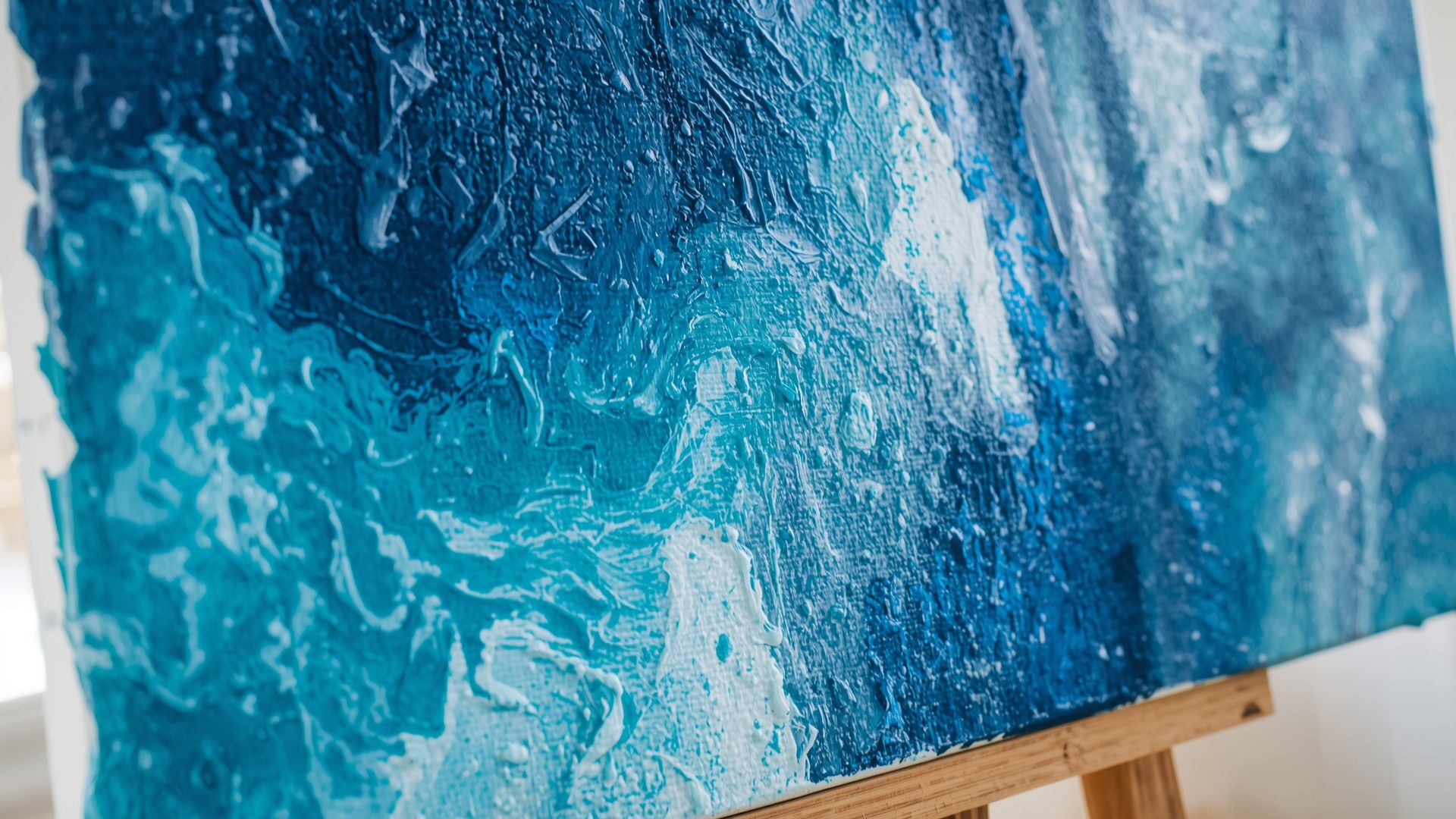 Art Projects for Parent-Child Bonding: 15 Creative Activities That Build Lasting Connections Art Projects LearningMole Finished abstract canvas from weekend art projects showing textured paint and professional results