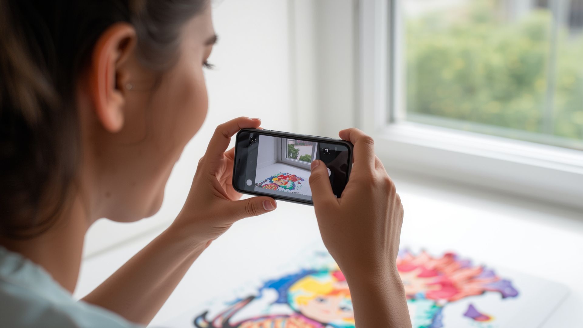 Art Projects for Parent-Child Bonding: 15 Creative Activities That Build Lasting Connections Art Projects LearningMole Parent documenting completed art projects with photography for digital archive and memories