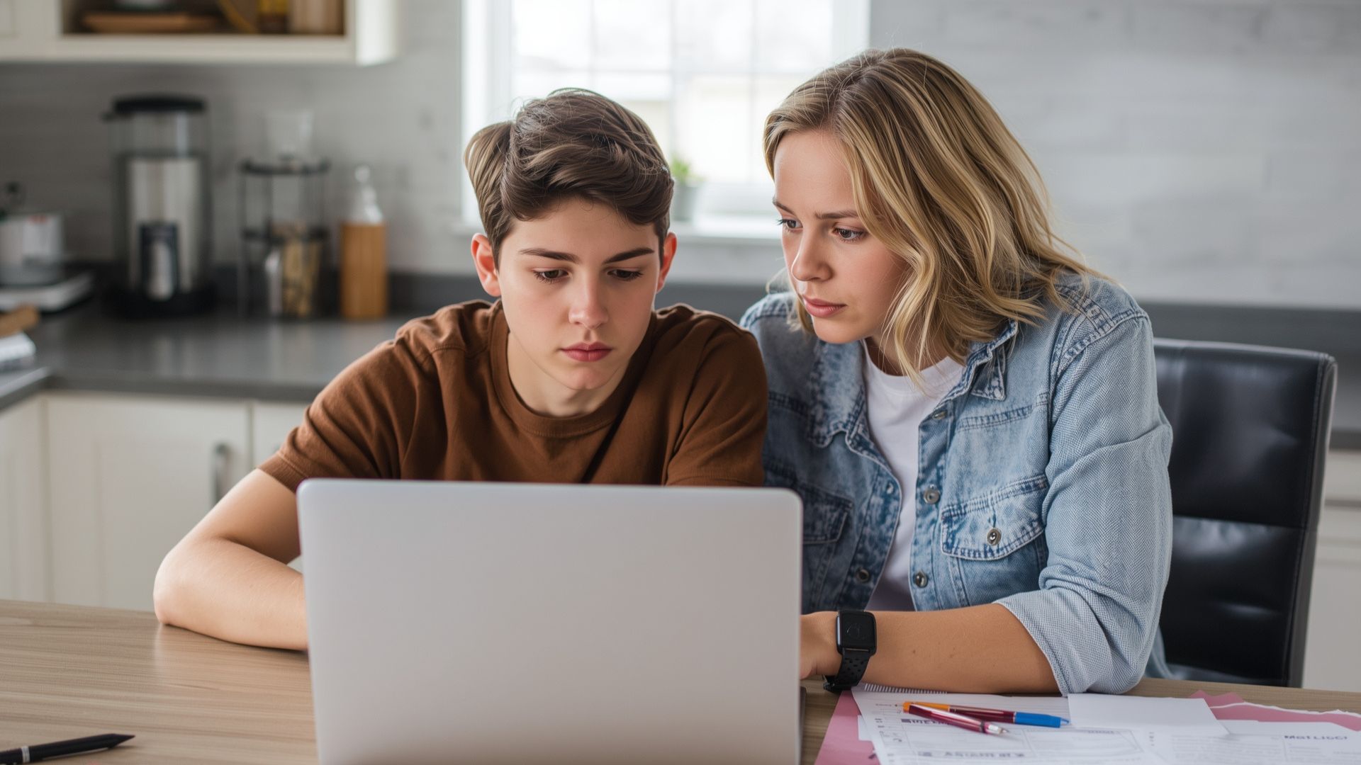 Talking to Children About Financial Inequality: A Practical Guide for Parents and Educators Financial Inequality LearningMole Teenager learning about financial inequality and economic systems with parent at home