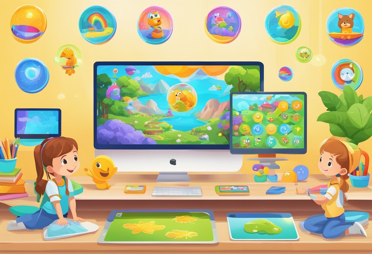Language Games Primary: Enhancing Early Education through Playful Learning language games,language LearningMole Language Games Primary: A colorful digital interface displays interactive language games for primary students. Animated characters and vibrant graphics engage young learners