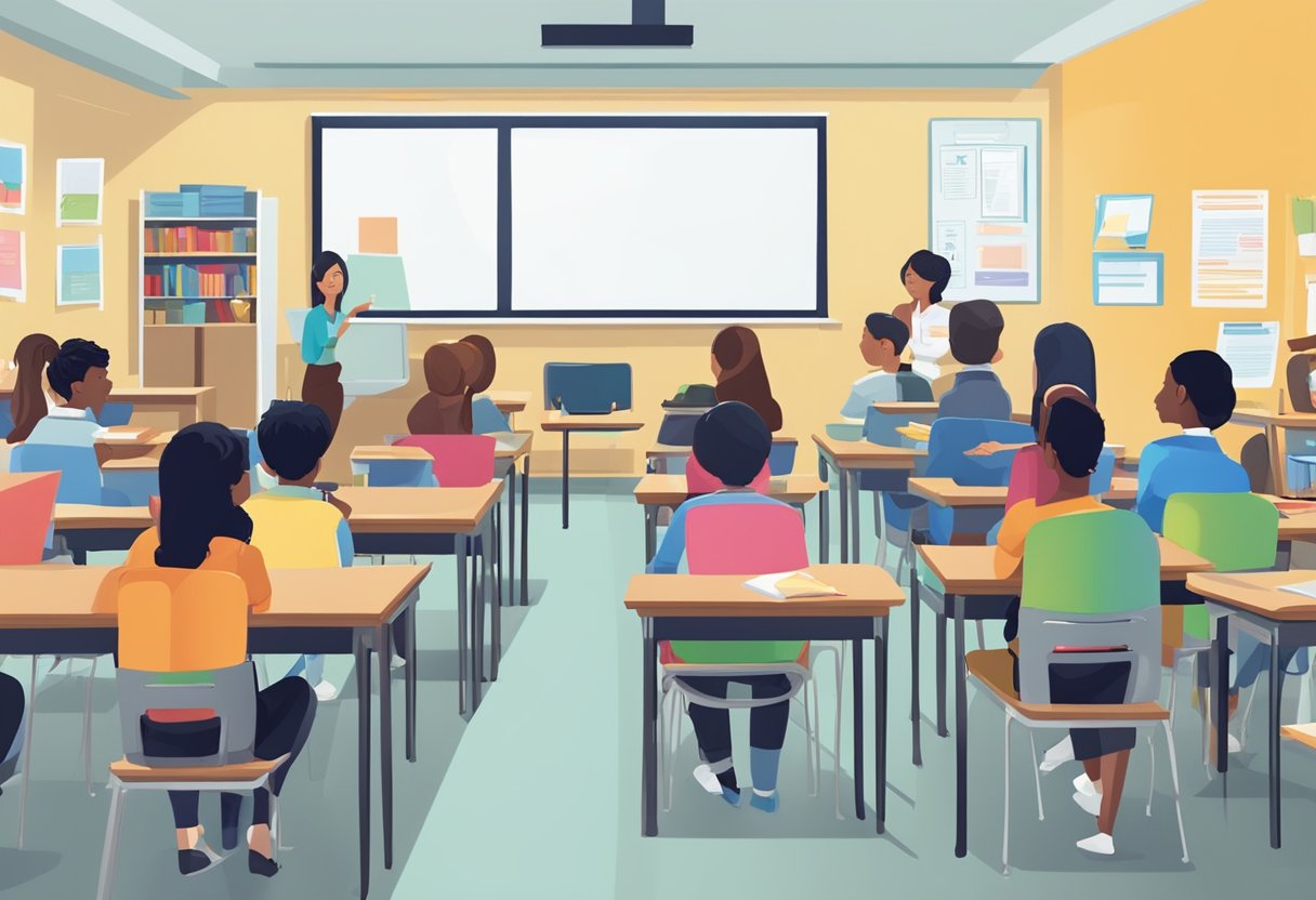 Primary-Level Debates: The Ultimate Teaching Resources Pack debates LearningMole A classroom setting with students engaged in structured debates, surrounded by educational resources and materials