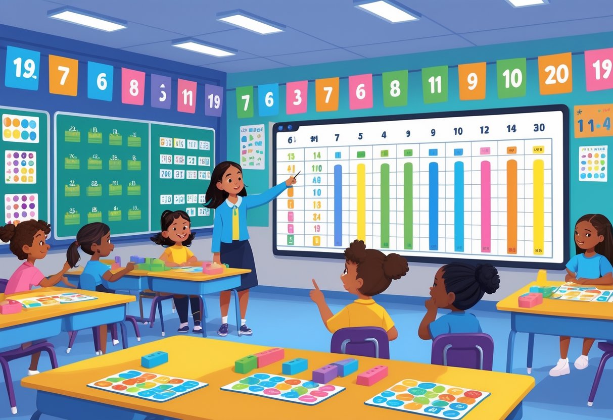 Place Value KS2 Resources: The Ultimate Guide for Teachers Place Value,KS2 LearningMole A classroom scene where children and a teacher are using place value resources like blocks and charts to learn mathematics.