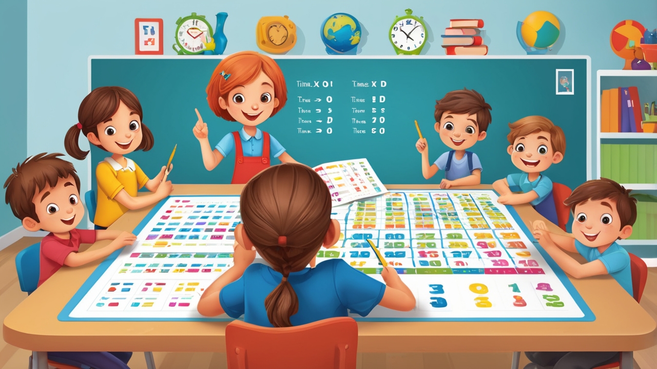 Multiplication Times Tables: x7 Magic Tables multiplication, times table LearningMole multiplications