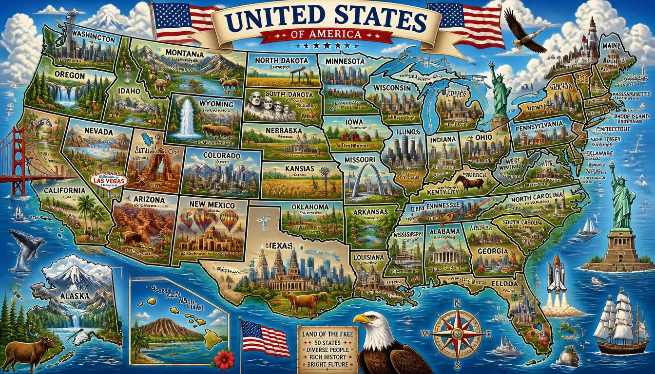 20 Remarkable Facts about the United States of America United States of America,America,USA LearningMole the United States of America